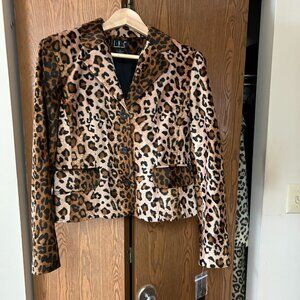 Inc. International Concepts animal print coat, size 10 NWT